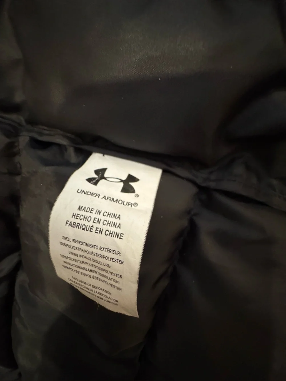 Under Armour UA Pronto Puffer Jacket, Color: Black, Size: YXL